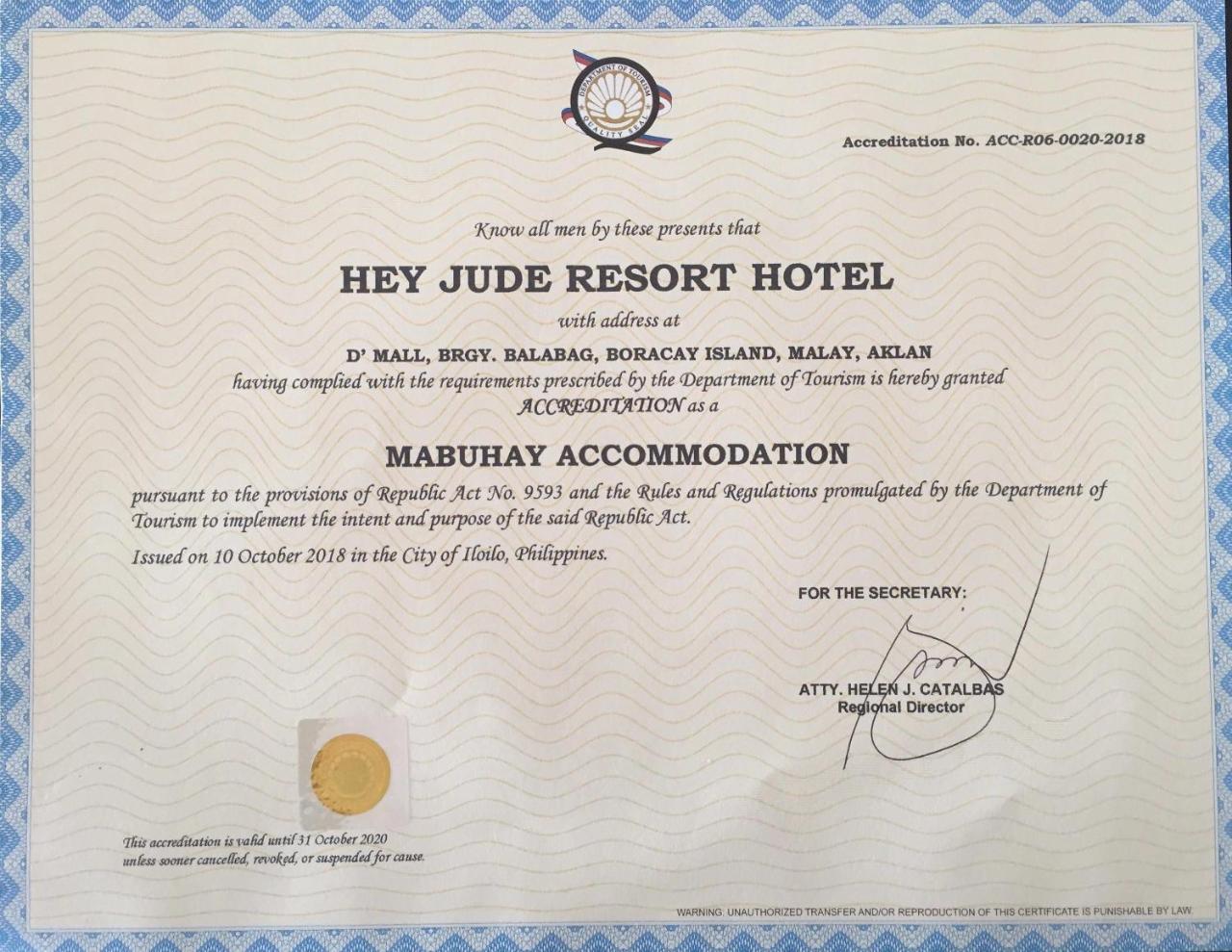 Hey Jude Resort Hotel Balabag  Extérieur photo